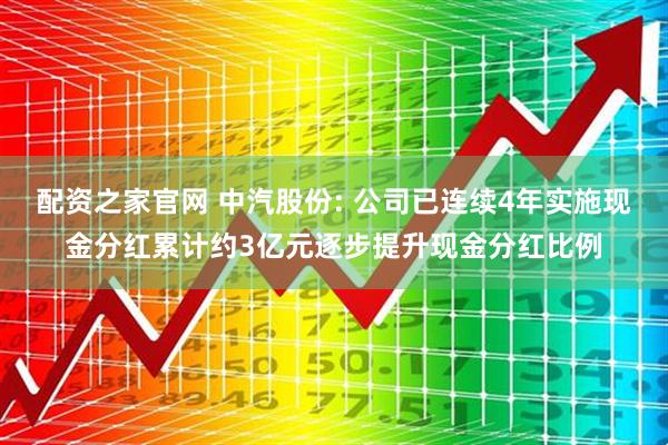 配资之家官网 中汽股份: 公司已连续4年实施现金分红累计约3亿元逐步提升现金分红比例