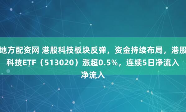 地方配资网 港股科技板块反弹，资金持续布局，港股科技ETF（513020）涨超0.5%，连续5日净流入
